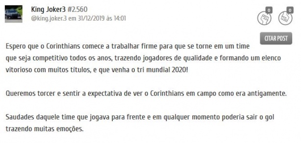 Títulos são o grande desejo para 2020
