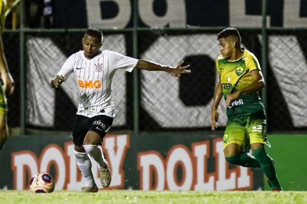 Léo no jogo contra o Cuiabá, pela Copinha 2020