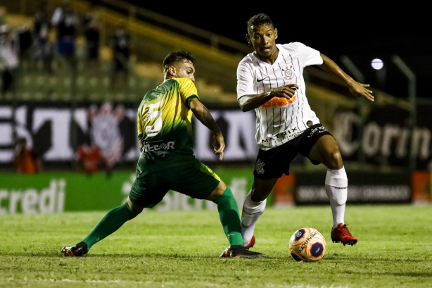Raul no jogo contra o Cuiabá, pela Copinha 2020