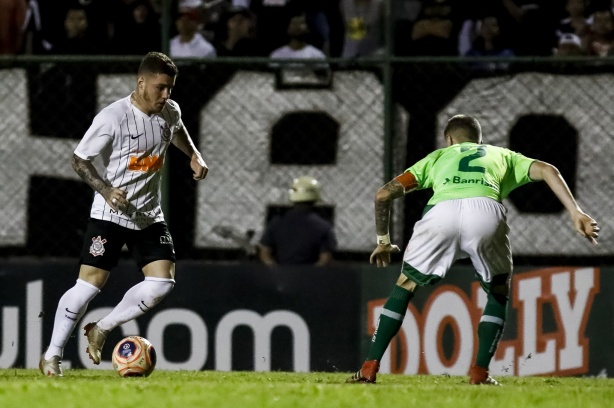 Pablo Rampin no duelo contra o Juventude, pela Copinha São Paulo 2020
