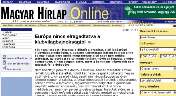 Jornal Magyar Hrlap, da Hungria 