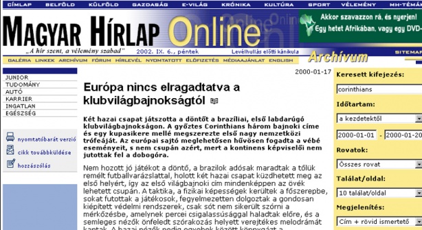 Jornal Magyar Hírlap, da Hungria