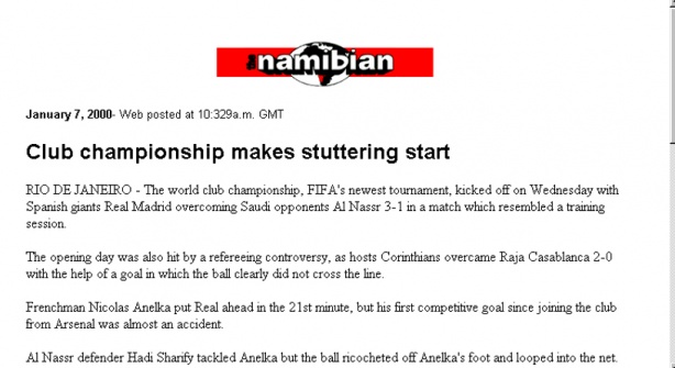 Jornal Namibian, da Namíbia