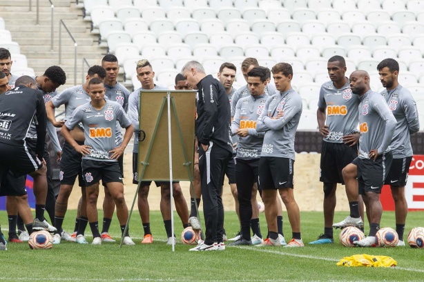 Treino na Arena Corinthians