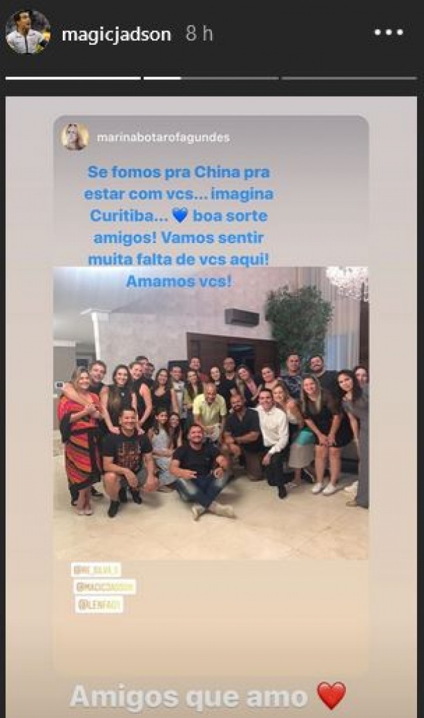Meia compartilhou posts misteriosos