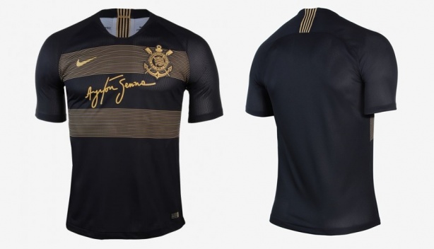 Camisa do Corinthians para Senna voltou a ser vendida pela Nike