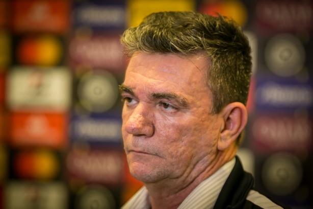 Andrés Sanchez falou com a imprensa após a eliminação do Corinthians na Arena