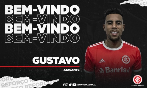 Gustavo foi anunciado oficialmente pelo Internacional nesta terça-feira