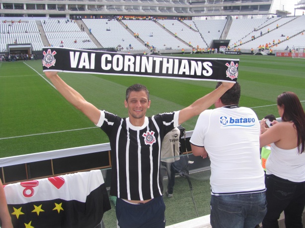 Henrique Kozel na estreia da Arena Corinthians