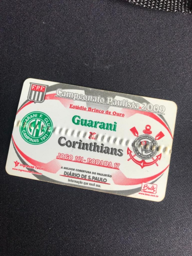 Ingresso de Corinthians x Guarani