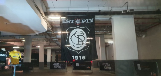 Escudo do Corinthians faz parte de atrao na Arena
