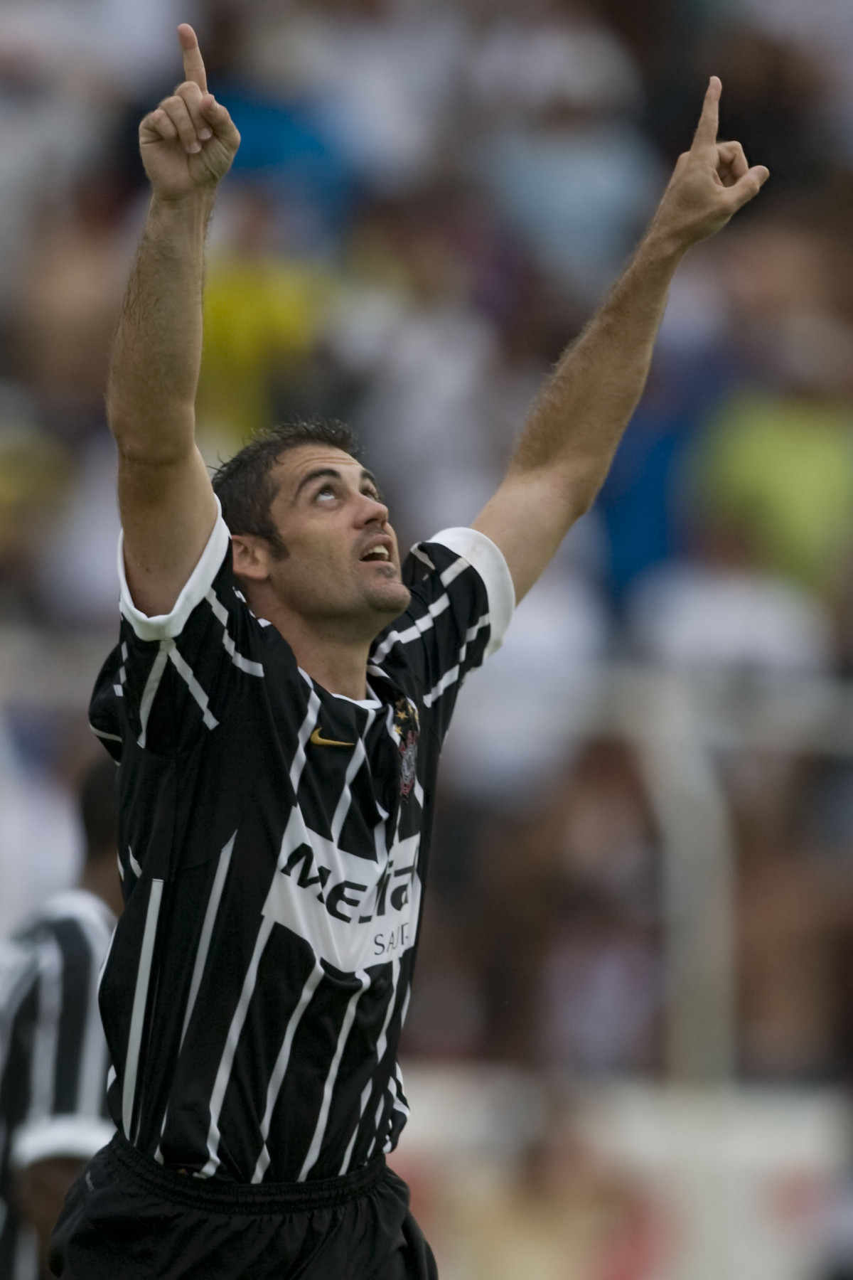 Finazzi comemorando seu gol, durante partida vlida pelo Campeonato Paulista 2008, primeiro turno, realizada no estdio Alfredo de Castilho, em Bauru, interior de So Paulo, neste domingo a tarde