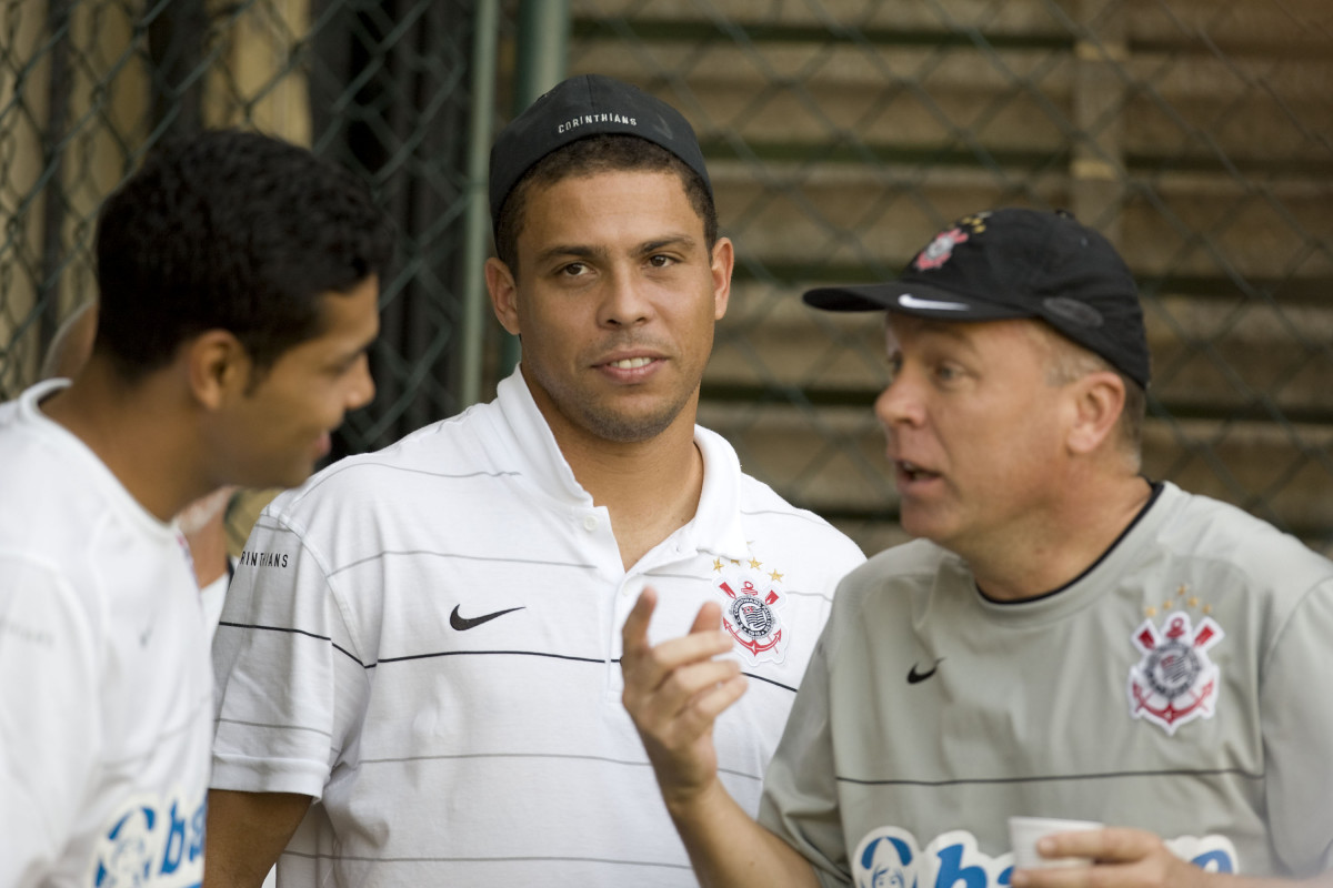 Durante o treino do Corinthians realizado na esta tarde em General Severiano, sede do Botafogo, no Rio de Janeiro. O prximo jogo ser contra o Fluminense no Maracan, quarta-feira, 20/05 a noite, no jogo de volta das quartas de final da Copa do Brasil 2009