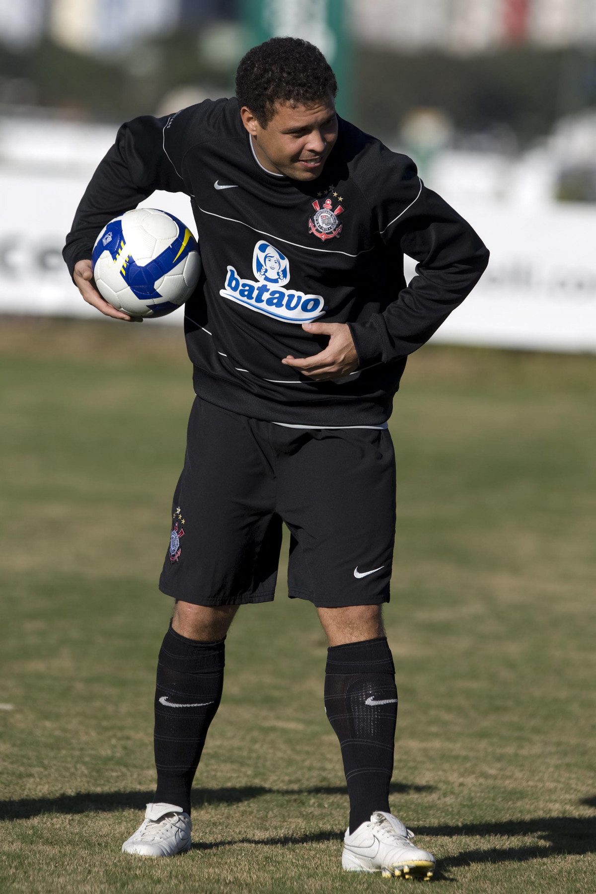 Durante o treino do Corinthians realizado esta tarde no campo do J. Malucelli, em Curitiba; o prximo jogo do time ser na proxima 4a. feira, 01/07, contra o Internacional/RS, no Beira-Rio, na deciso da Copa do Brasil 2009