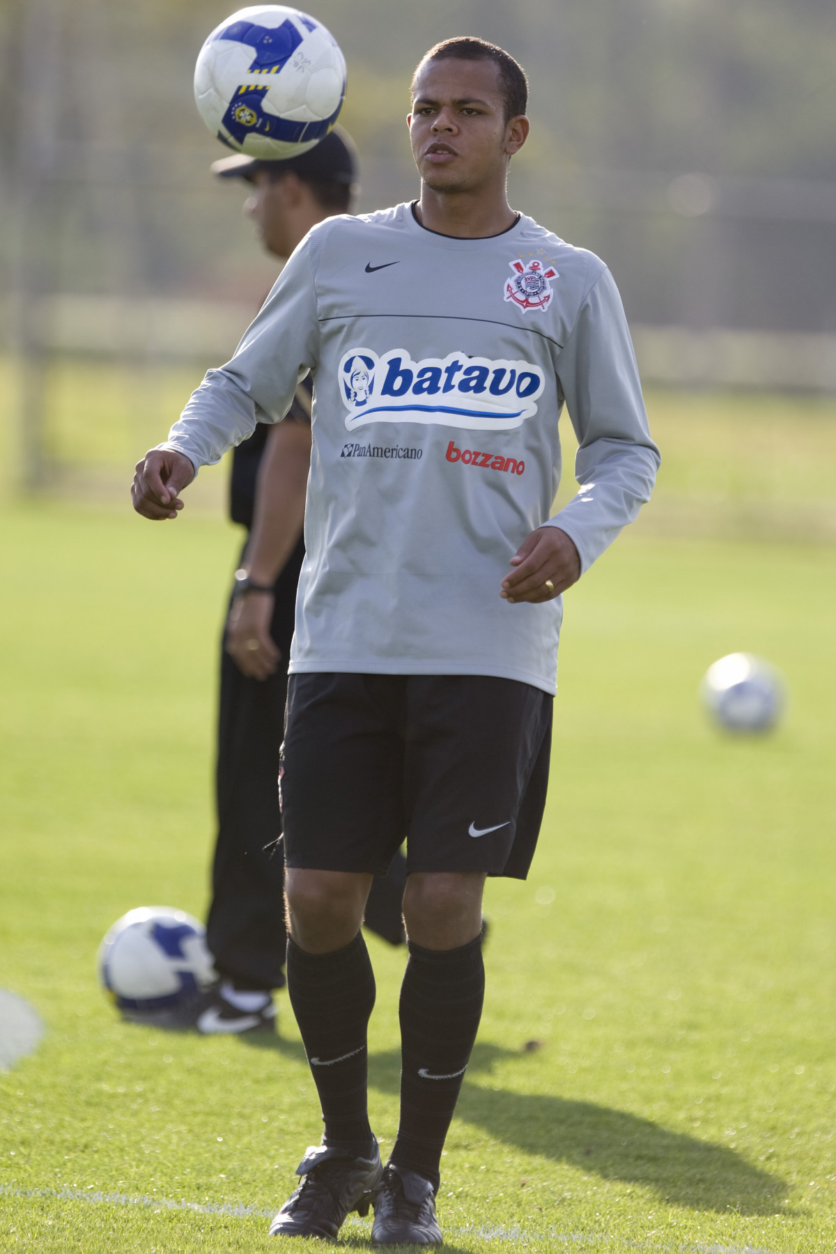 Bill durante o treino do Corinthians realizado esta tarde no Parque Ecolgico do Tiete, zona leste da cidade; o prximo jogo do time ser amanh, quinta-feira, 23/07, contra o Vitoria/BA, no Pacaembu, pelo Campeonato Brasileiro 2009