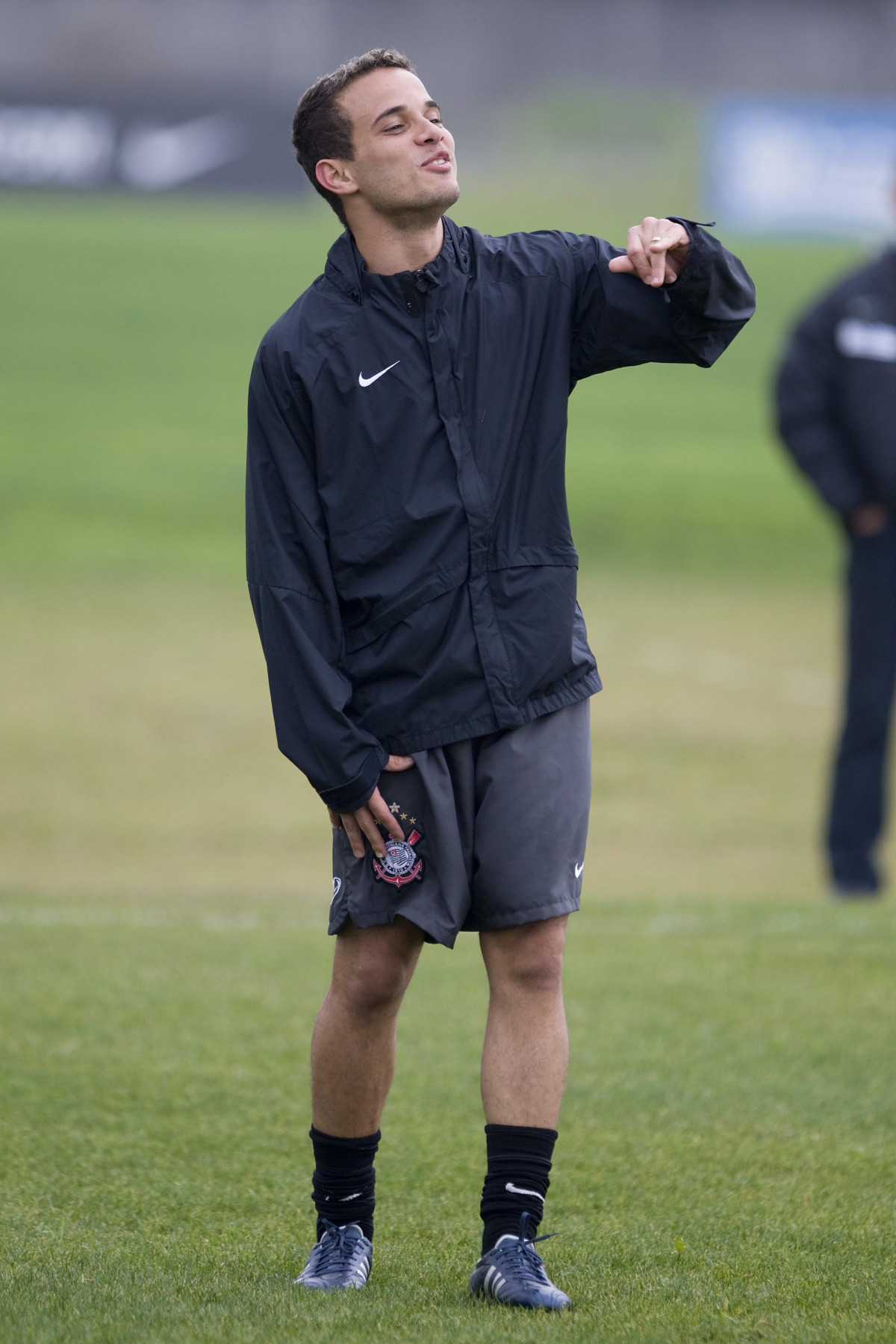 Durante o treino do Corinthians realizado esta tarde no Parque Ecológico do Tiete, zona leste da cidade; o próximo jogo do time será amanhã, quarta-feira, 19/08, contra o Internacional de Porto Alegre, pelo returno do Campeonato Brasileiro 2009