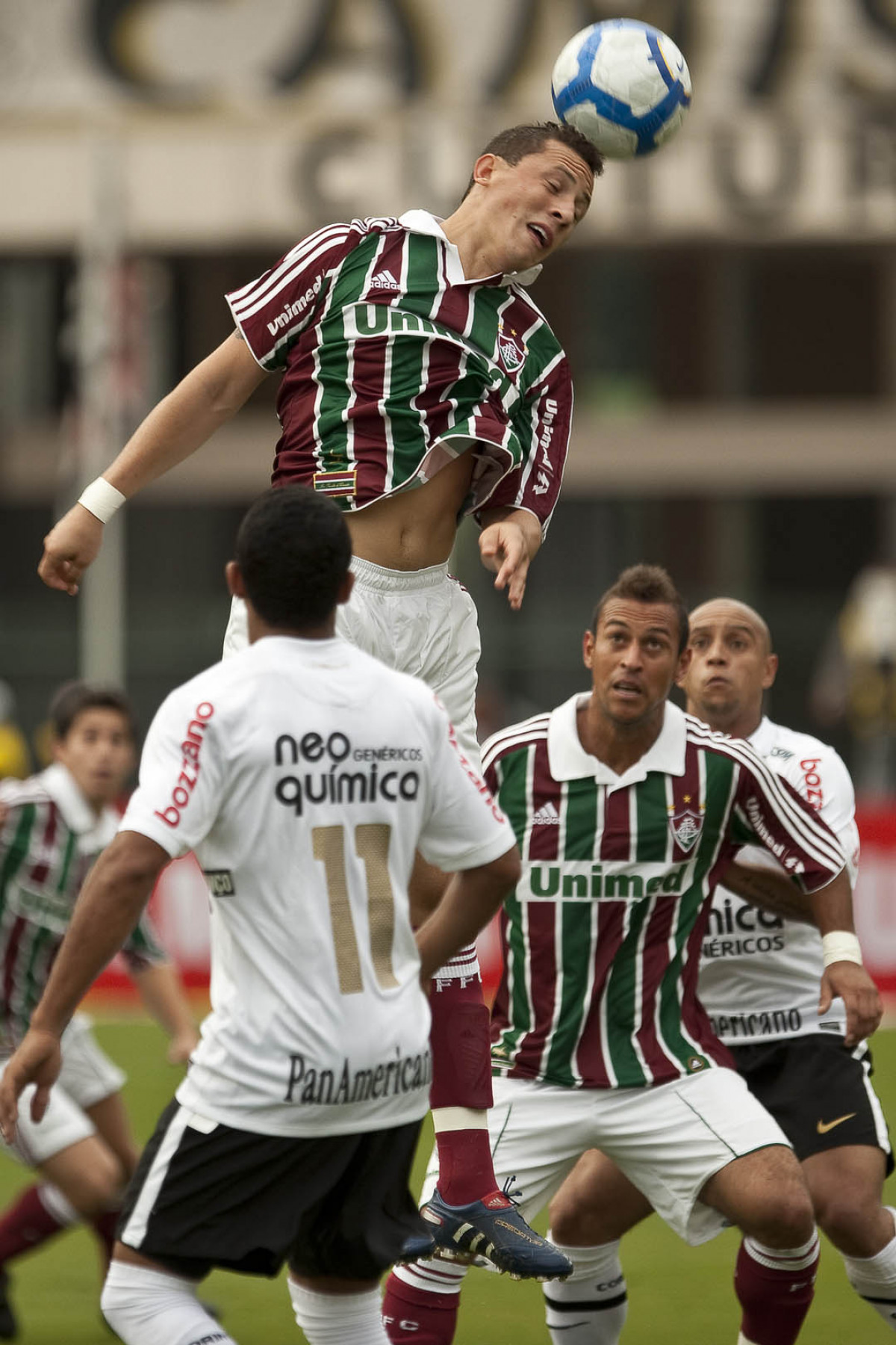 Diogo durante partida entre Corinthians x Fluminense vlida pela 3 rodada do Campeonato Brasileiro 2010, realizada no estdio do Pacaembu