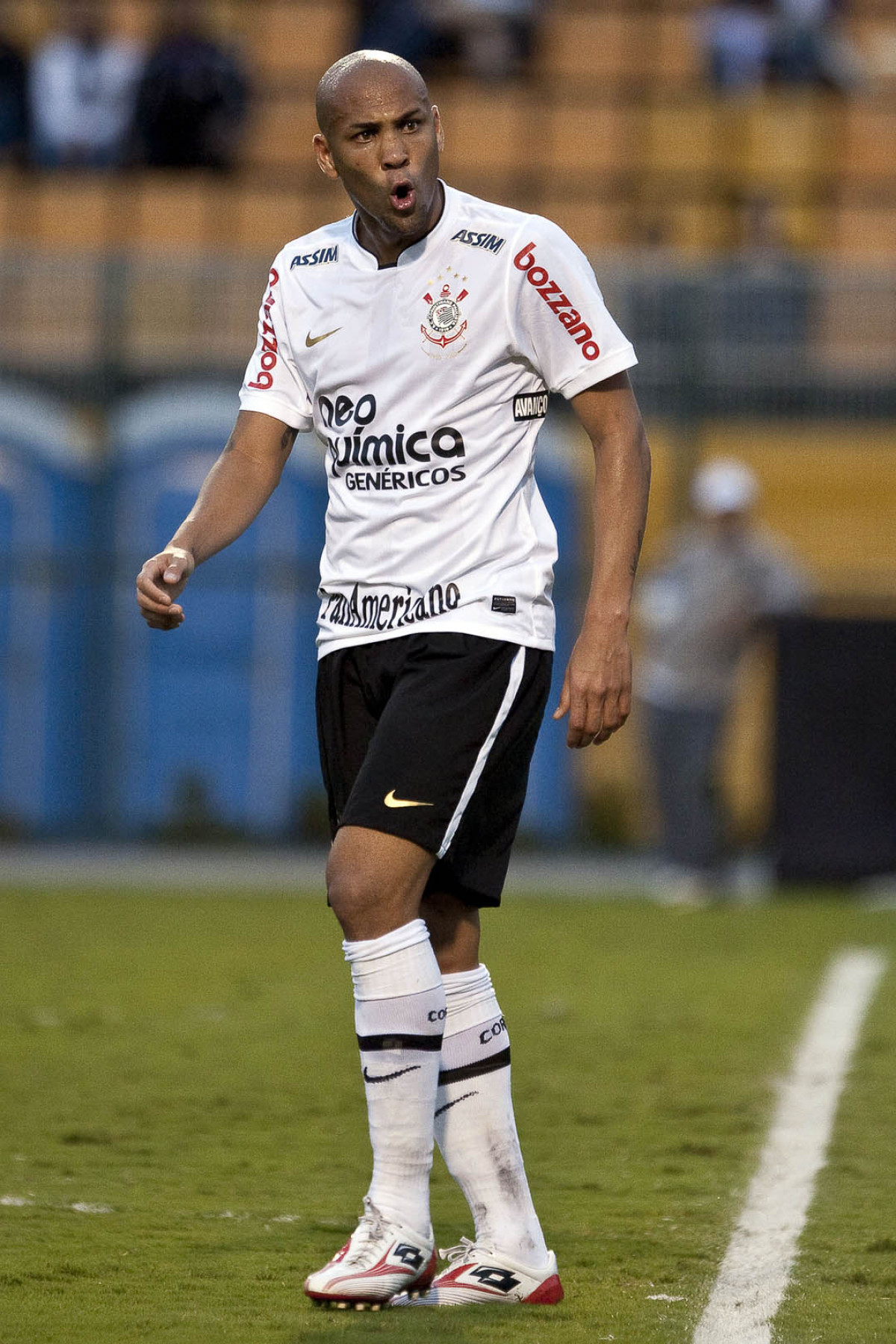 Souza durante partida entre Corinthians x Fluminense válida pela 3ª rodada do Campeonato Brasileiro 2010, realizada no estádio do Pacaembu