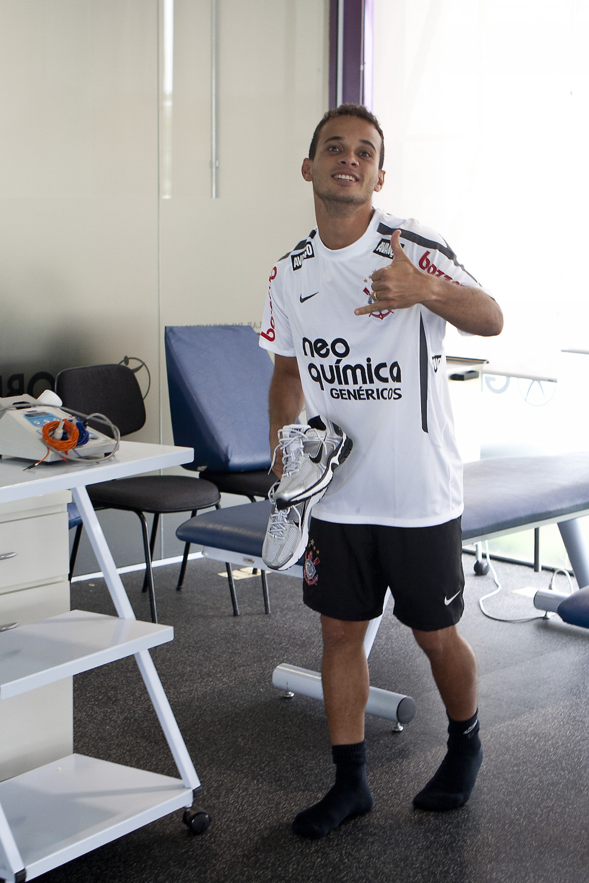 Morais esta manh durante a reapresentacao do time do Corinthians em 2011, no CT Joaquim Grava no Parque Ecolgico do Tiete. O primeiro jogo da equipe no Campeonato Paulista 2011, ser dia 16/01, contra a Portuguesa, no Pacaembu