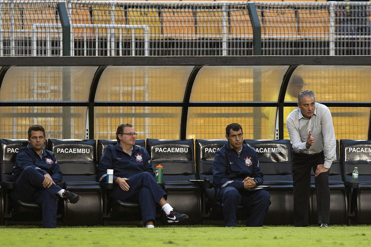 Durante a partida entre Corinthians x Fluminense, realizada esta tarde no estádio do Pacaembu, válida pela 1ª rodada do Campeonato Brasileiro de 2012
