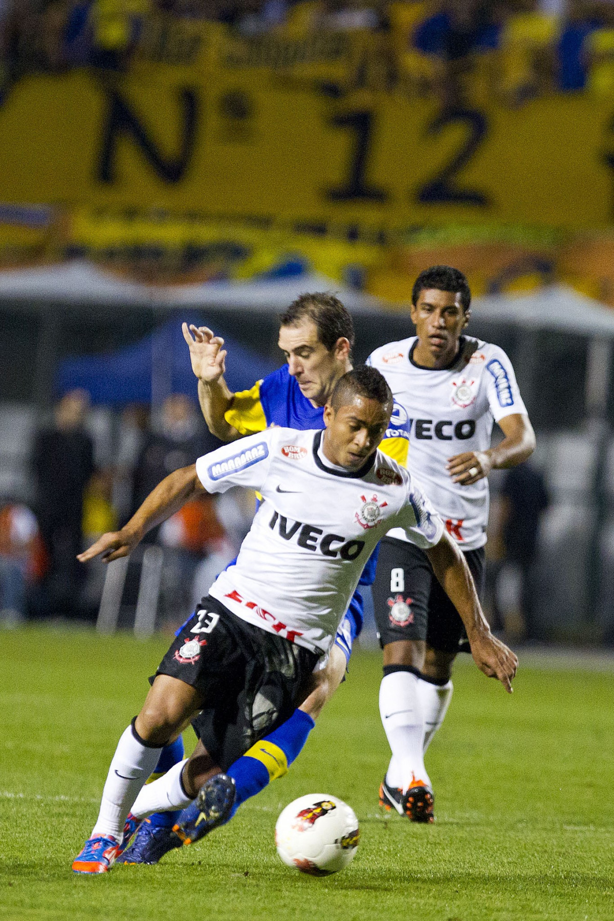 Durante a partida entre Corinthians/Brasil x Boca Juniors ...