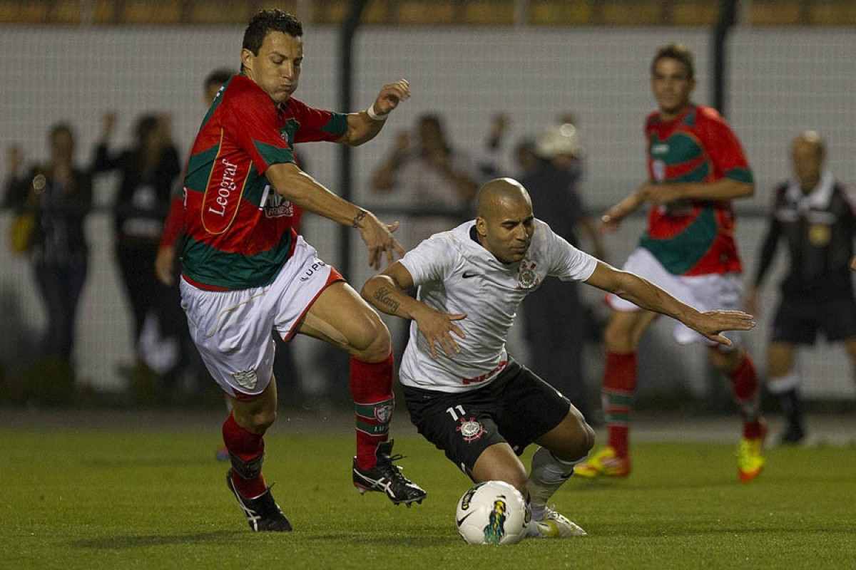 Durante a partida entre Corinthians x Portuguesa, realizada esta noite no estdio do Pacaembu, jogo vlido pela11 rodada do Campeonato Brasileiro de 2012