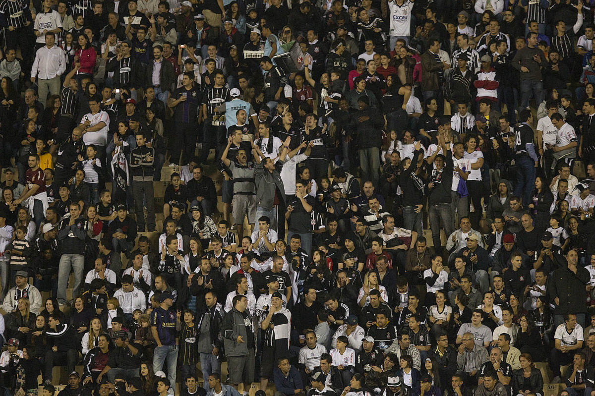 Durante a partida entre Corinthians x Cruzeiro, realizada esta noite no estádio do Pacaembu, jogo válido pela 12ª rodada do Campeonato Brasileiro de 2012