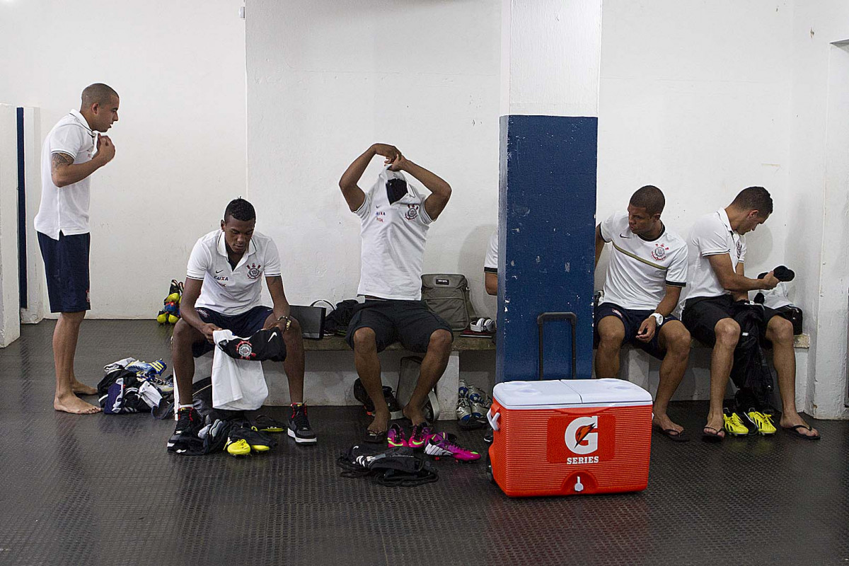 Nos vestirios antes da partida entre Mirassol x Corinthians realizada esta tarde no estdio Jos Maia, jogo vlido pela 3 rodada do Campeonato Paulista de 2013