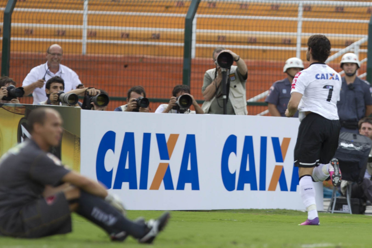 Durante a partida entre Corinthians x Oeste, de Itpolis realizada esta tarde no estdio do Pacaembu, jogo vlido pela 5 rodada do Campeonato Paulista de 2013
