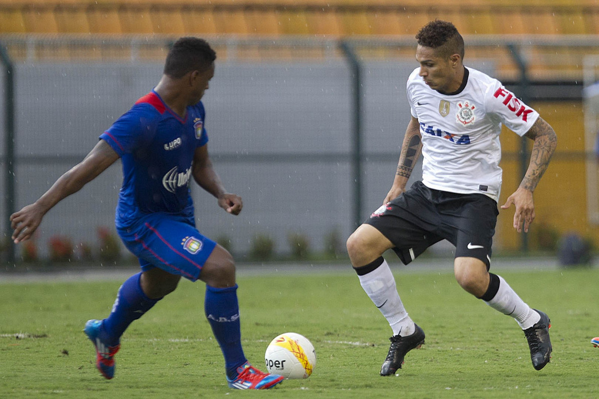 Durante a partida entre Corinthians x So Caetano realizada esta tarde no estdio do Pacaembu, jogo vlido pela 7 rodada do Campeonato Paulista de 2013