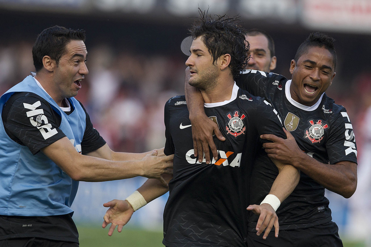 Durante a partida entre So Paulo x Corinthians realizada esta tarde no estdio do Morumbi, jogo vlido pela 16 rodada do Campeonato Paulista de 2013