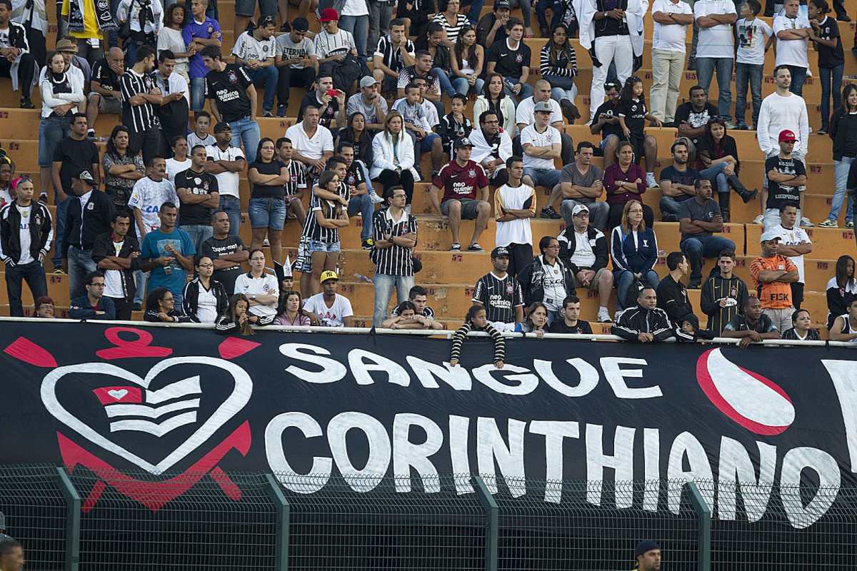 Durante a partida entre Corinthians x Atltico Sorocaba realizada esta tarde no estdio do Pacaembu, jogo vlido pela 18 rodada do Campeonato Paulista de 2013