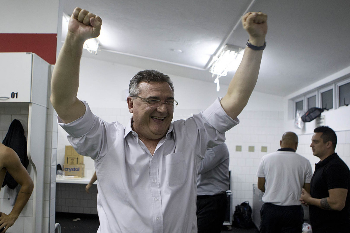 Durante a partida entre São Paulo x Corinthians realizada esta tarde no estádio do Morumbi, jogo válido pelas semifinais do Campeonato Paulista de 2013