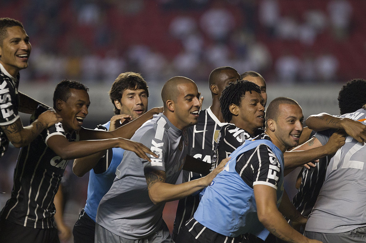 Durante a partida entre São Paulo x Corinthians realizada esta tarde no estádio do Morumbi, jogo válido pelas semifinais do Campeonato Paulista de 2013
