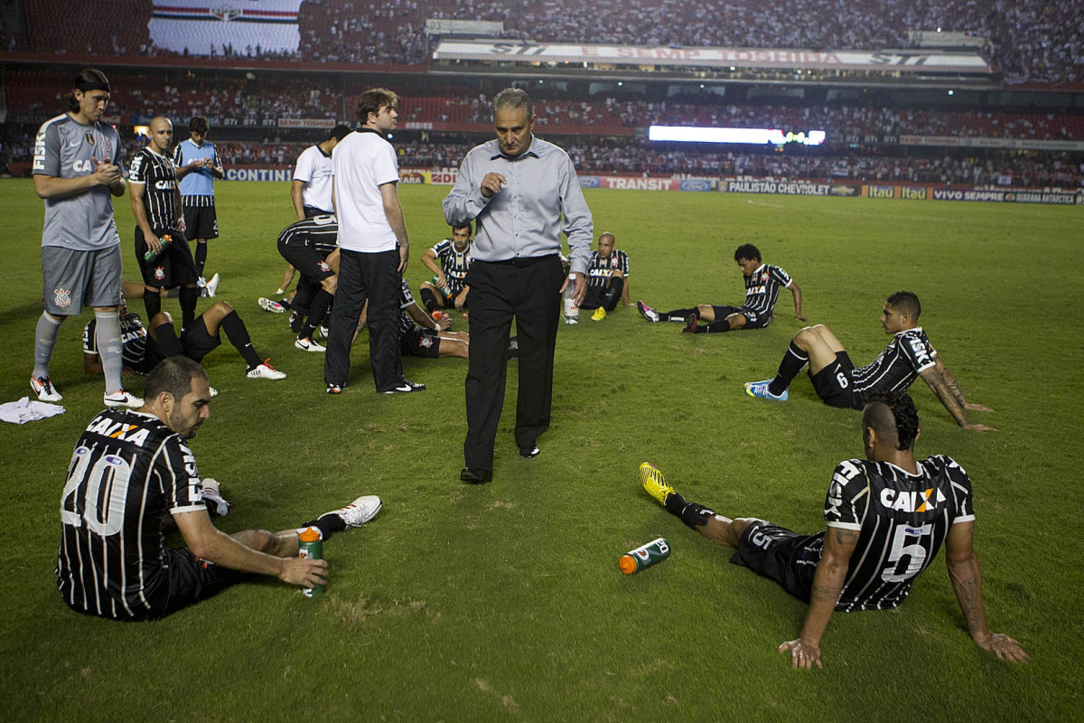 Durante a partida entre São Paulo x Corinthians realizada esta tarde no estádio do Morumbi, jogo válido pelas semifinais do Campeonato Paulista de 2013
