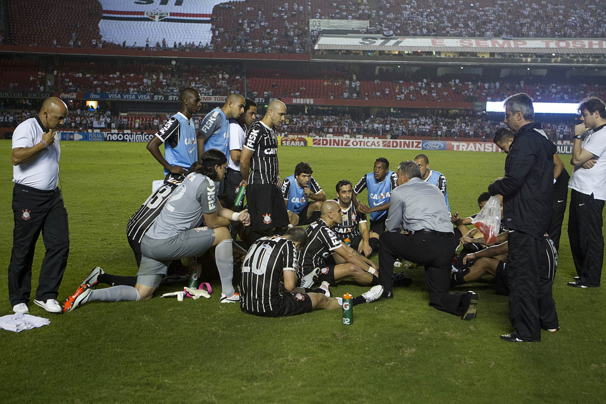 Durante a partida entre So Paulo x Corinthians realizada esta tarde no estdio do Morumbi, jogo vlido pelas semifinais do Campeonato Paulista de 2013