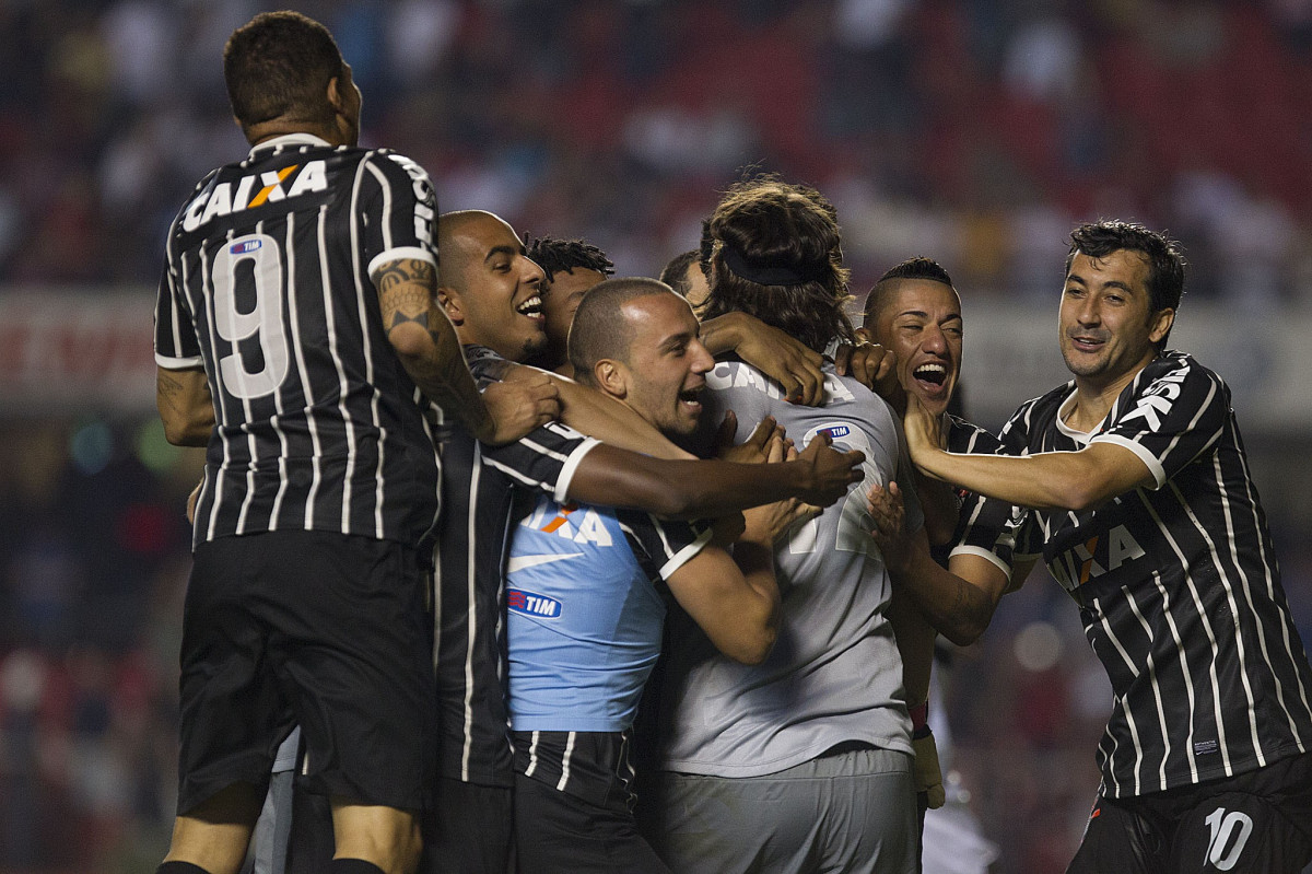 Durante a partida entre São Paulo x Corinthians realizada esta tarde no estádio do Morumbi, jogo válido pelas semifinais do Campeonato Paulista de 2013