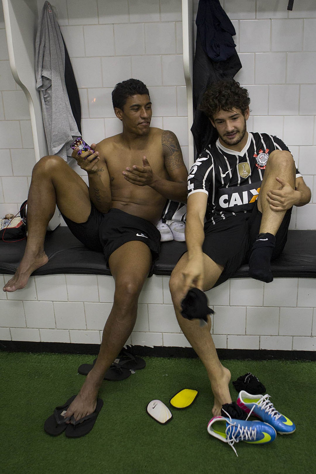 Durante a partida entre São Paulo x Corinthians realizada esta tarde no estádio do Morumbi, jogo válido pelas semifinais do Campeonato Paulista de 2013