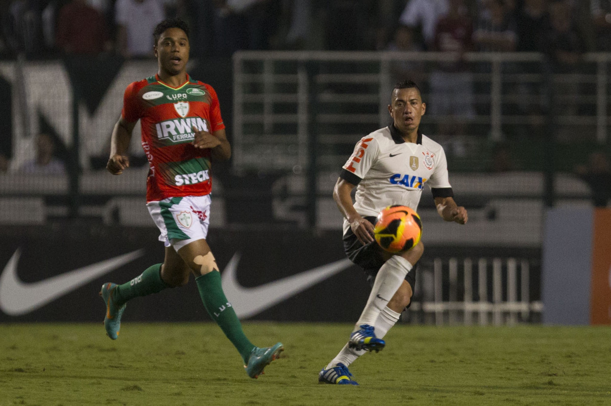 Durante a partida entre Corinthians x Portuguesa, realizada esta noite no estdio do Pacaembu, vlida pela 5 rodada do Campeonato Brasileiro de 2013