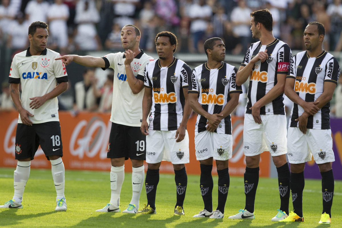 Durante a partida entre Corinthians x Atlético-MG, realizada esta tarde no estádio do Pacaembu, jogo válido pela 7ª rodada do Campeonato Brasileiro 2013