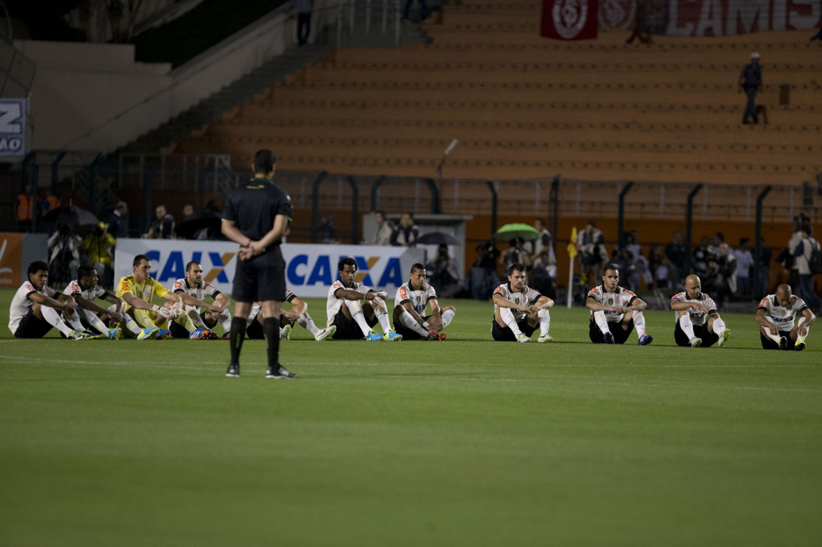 Durante a partida entre Corinthians x Internacional/RS, realizada esta noite no estádio do Pacaembu, válida pela 37ª rodada do Campeonato Brasileiro de 2013