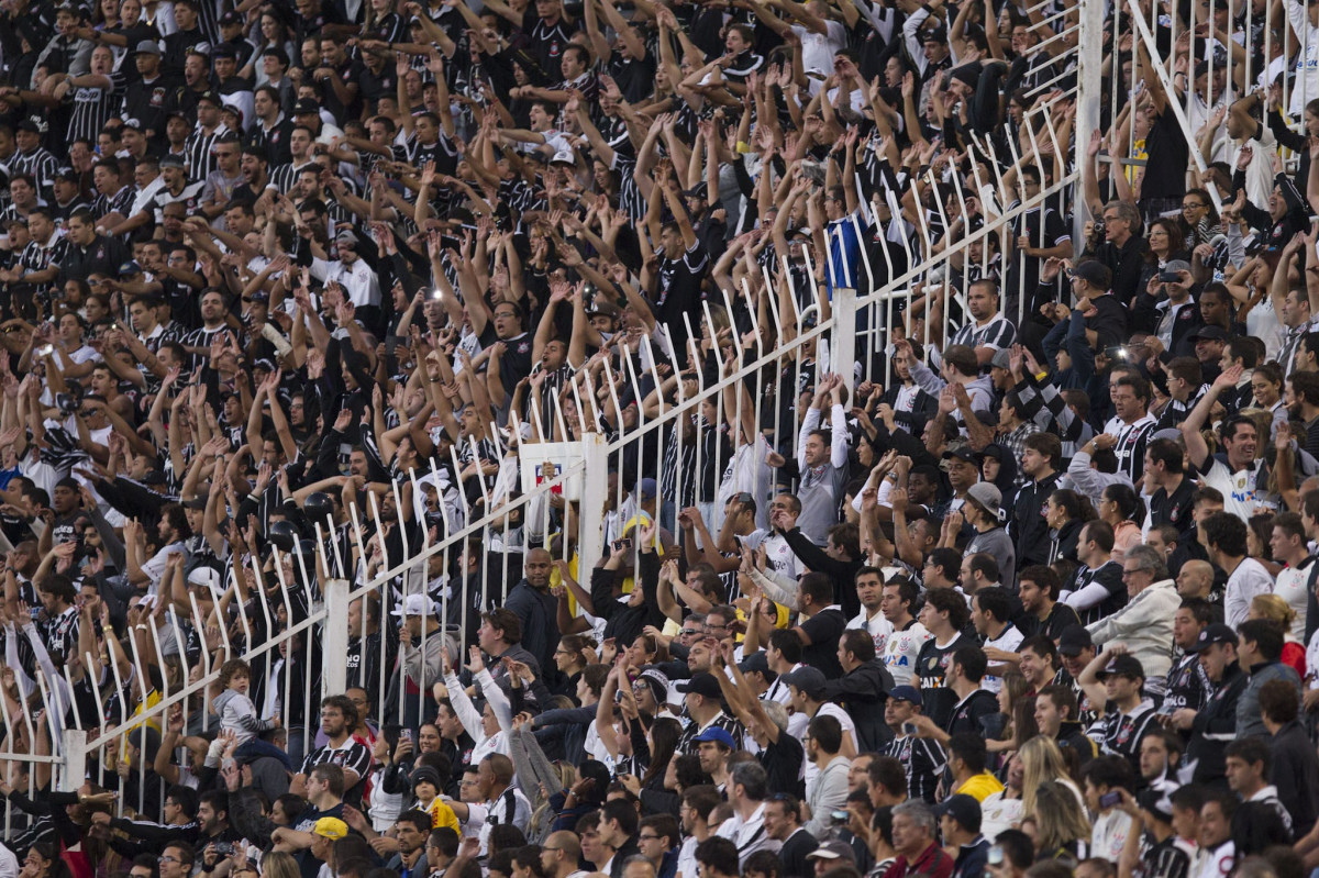 Durante a partida entre Corinthians x Flamengo, realizada esta tarde no estádio do Pacaembu, válida pela 2ª rodada do Campeonato Brasileiro de 2014