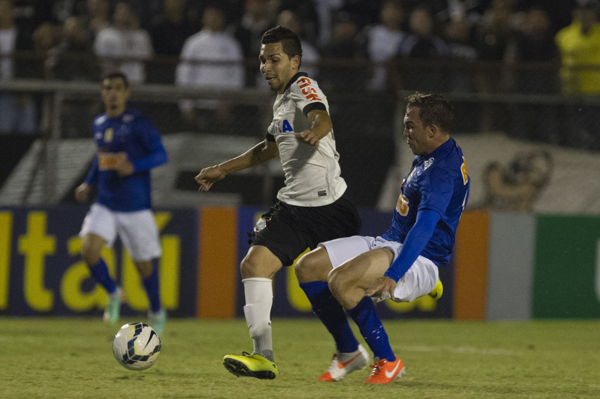 Durante a partida Corinthians x Cruzeiro, realizada esta noite no estádio do Caninde, válida pela 8ª rodada do Campeonato Brasileiro de 2014