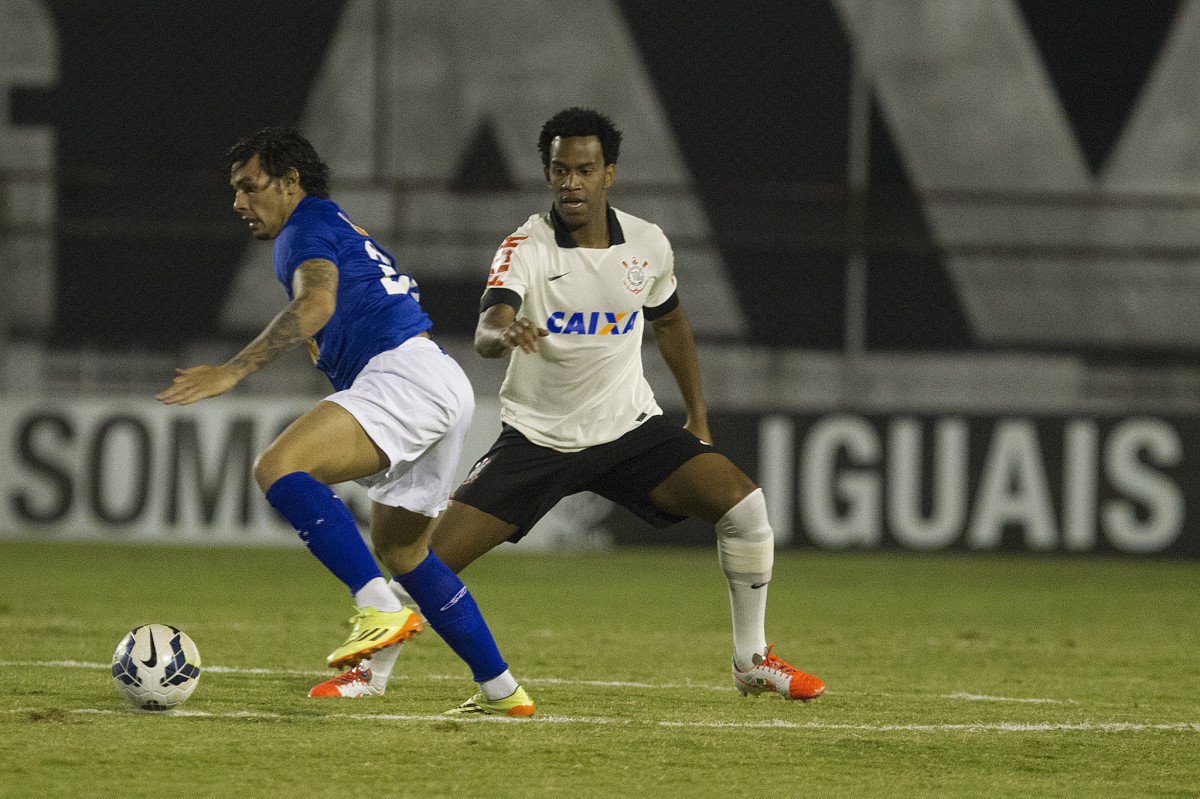 Durante a partida Corinthians x Cruzeiro, realizada esta noite no estádio do Caninde, válida pela 8ª rodada do Campeonato Brasileiro de 2014
