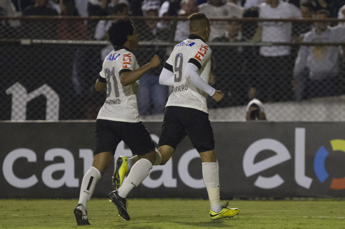 Durante a partida Corinthians x Cruzeiro, realizada esta noite no estádio do Caninde, válida pela 8ª rodada do Campeonato Brasileiro de 2014