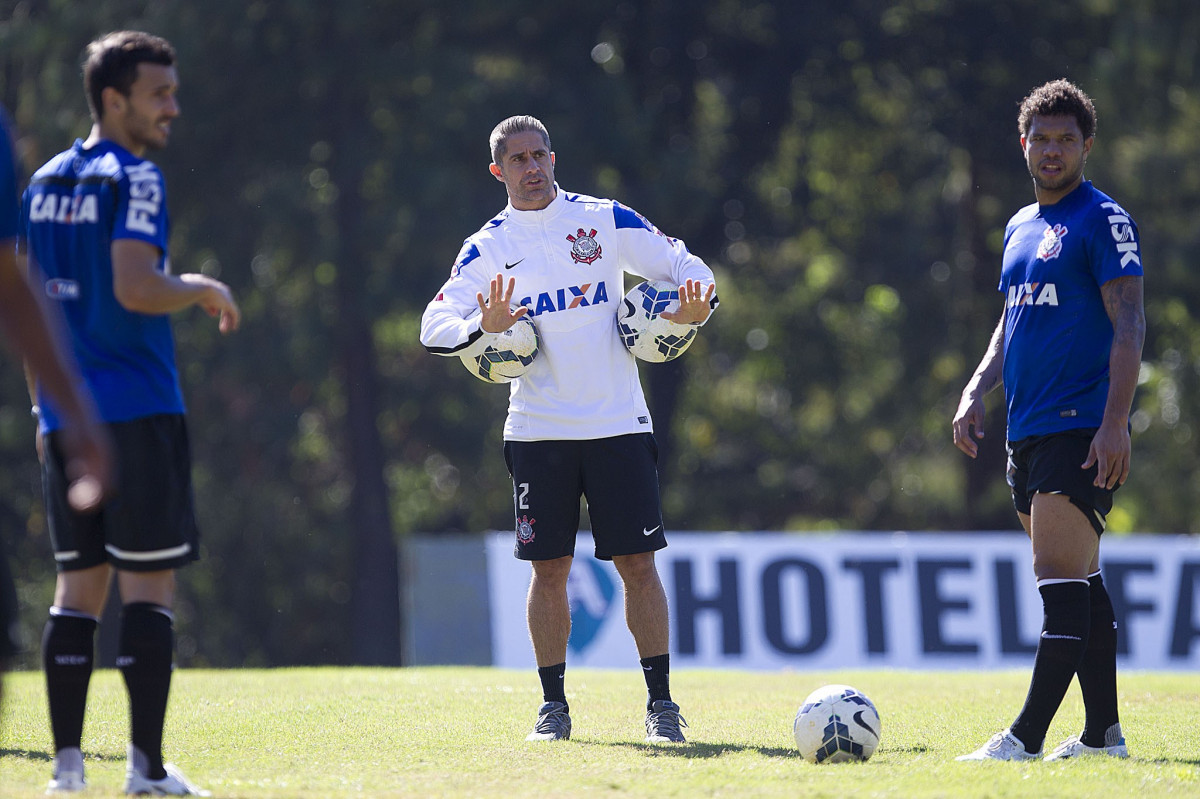 Durante o treino desta manhã no Hotel Fazenda das Amoreiras, na cidade de Extrema/MG. O time faz uma intertemporada preparando-se para o próximo jogo dia 17/07 contra o Internacional/RS, na Arena Corinthians, válido pela 10ª rodada do Campeonato Brasileiro de 2014