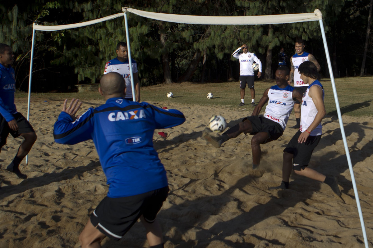 Durante o treino desta tarde no Hotel Fazenda das Amoreiras na cidade de Extrema/MG. O time faz uma intertemporada preparando-se para o próximo jogo dia 17/07 contra o Internacional/RS, na Arena Corinthians, válido pela 10ª rodada do Campeonato Brasileiro de 2014