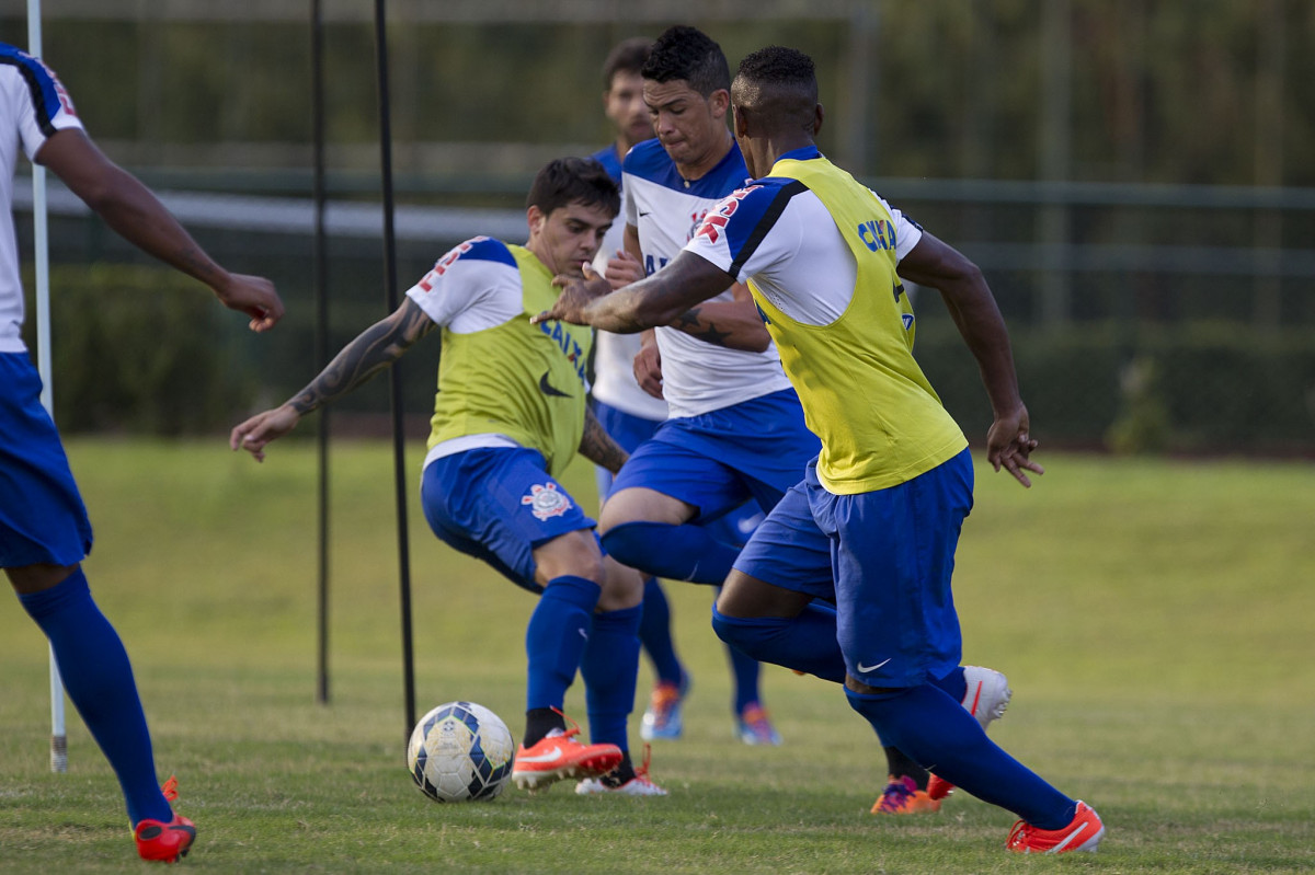 Durante o treino esta tarde no Hotel Fazenda das Amoreiras na cidade de Extrema/MG. O time faz uma intertemporada preparando-se para o próximo jogo dia 17/07 contra o Internacional/RS, na Arena Corinthians, válido pela 10ª rodada do Campeonato Brasileiro de 2014