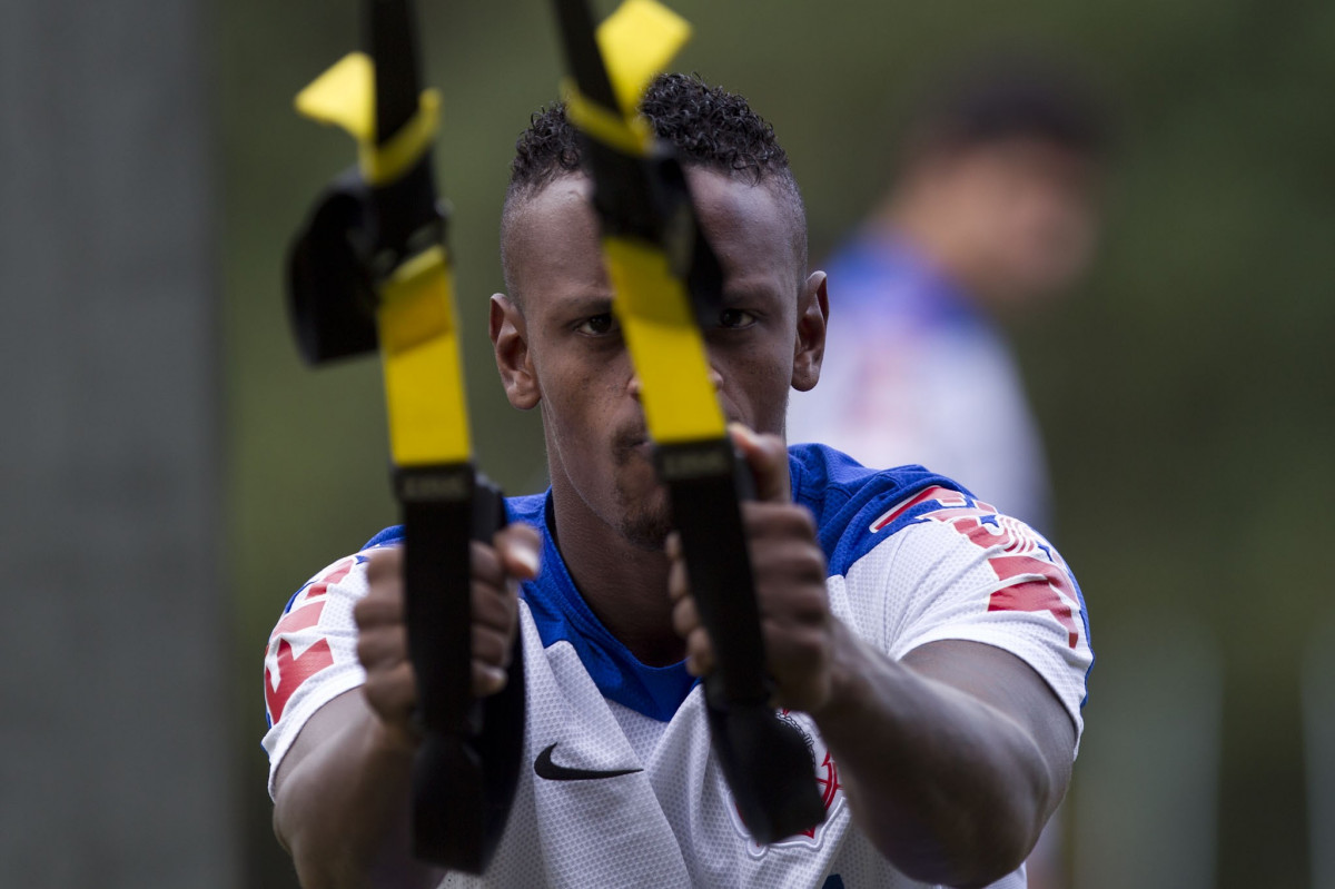 Durante o treino esta tarde no Hotel Fazenda das Amoreiras na cidade de Extrema/MG. O time faz uma intertemporada preparando-se para o prximo jogo dia 17/07 contra o Internacional/RS, na Arena Corinthians, vlido pela 10 rodada do Campeonato Brasileiro de 2014