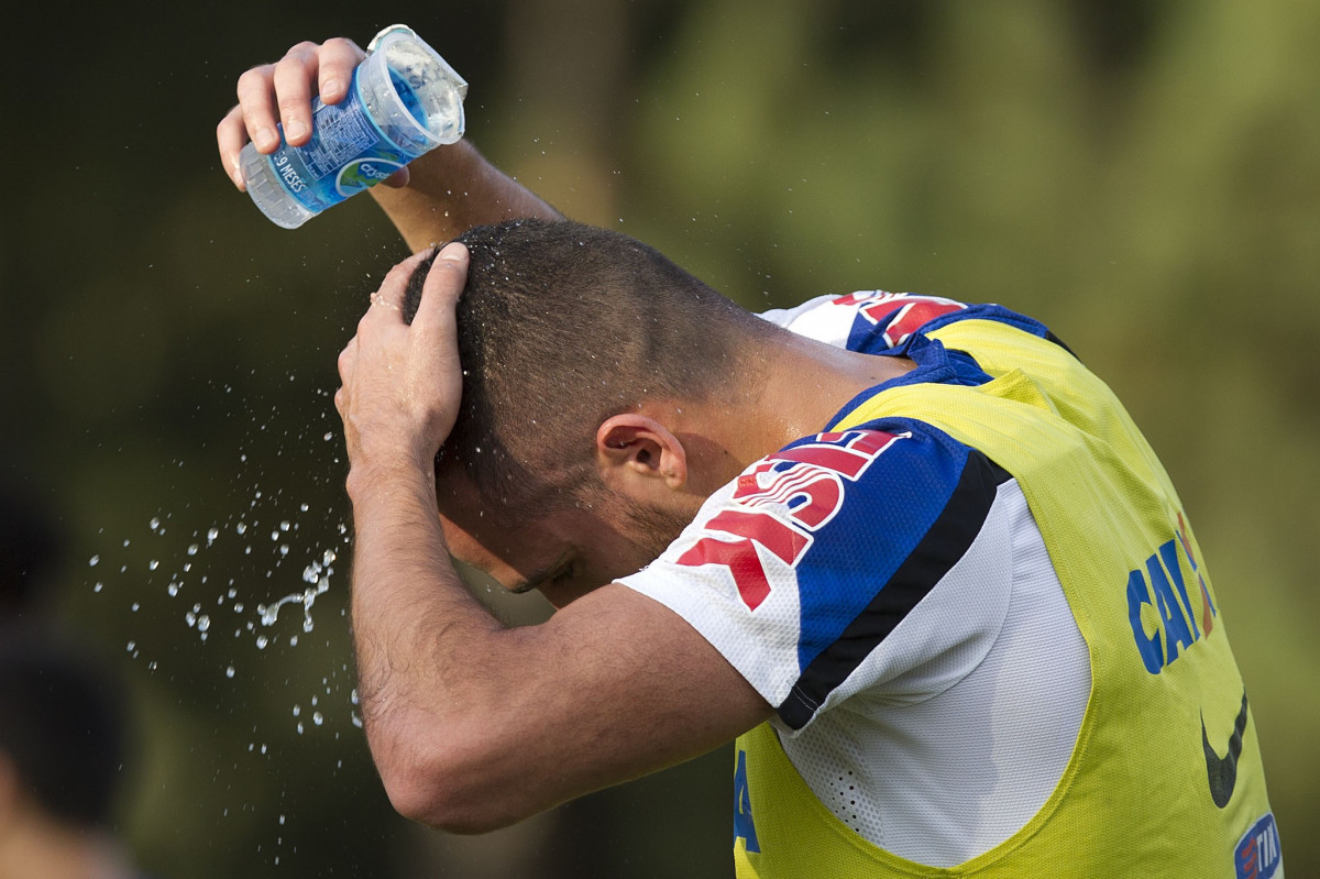 Durante o treino esta tarde no Hotel Fazenda das Amoreiras na cidade de Extrema/MG. O time faz uma intertemporada preparando-se para o próximo jogo dia 17/07 contra o Internacional/RS, na Arena Corinthians, válido pela 10ª rodada do Campeonato Brasileiro de 2014